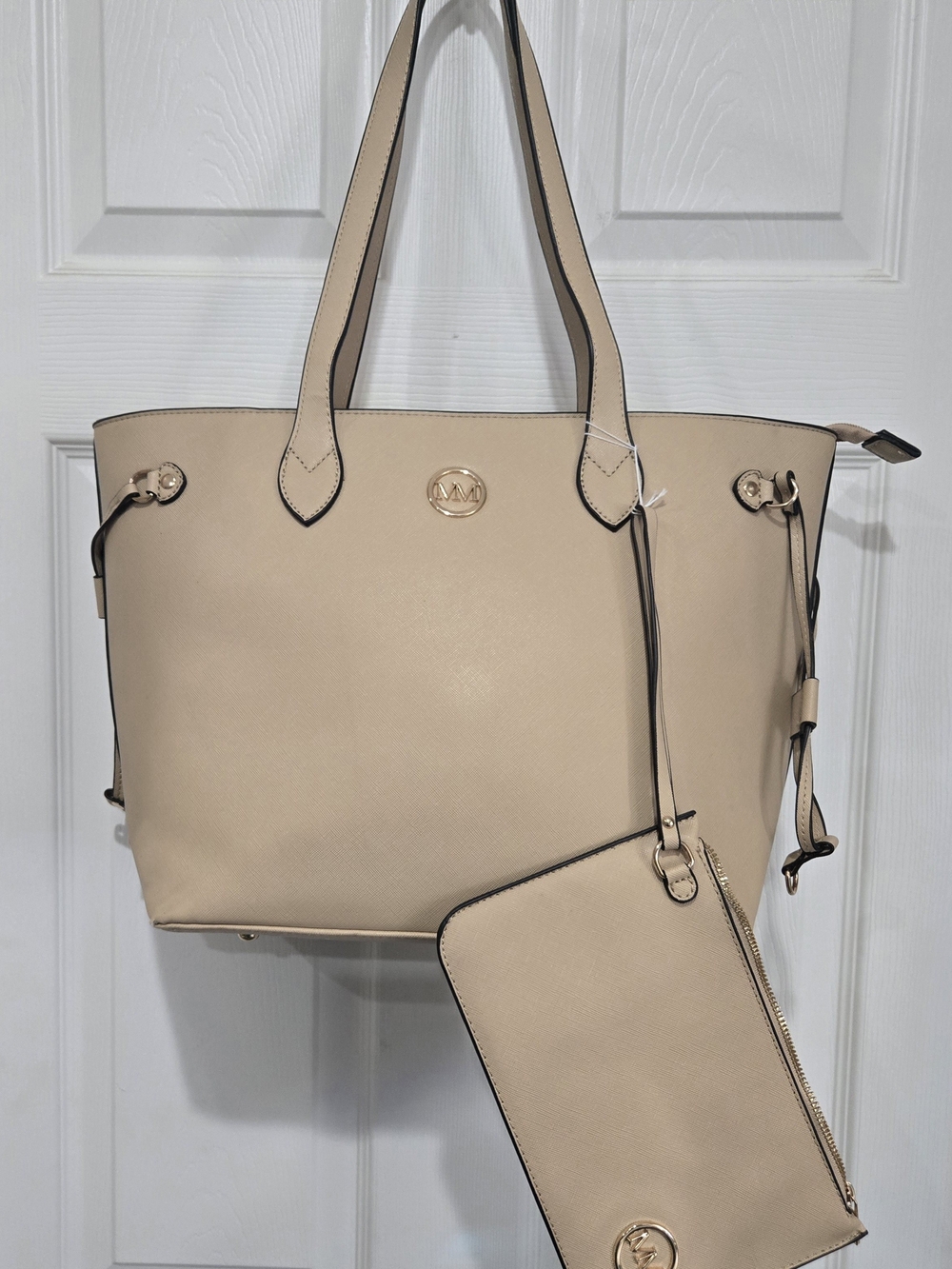Marilyn Monroe Nude Beige Tote with Matching Wristlet